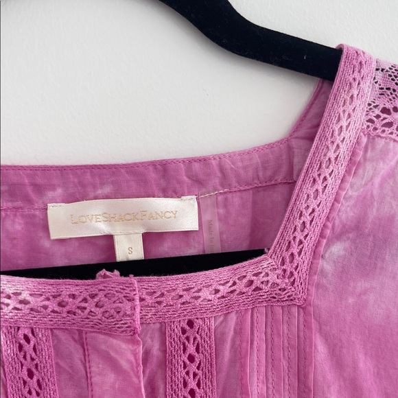 LoveShackFancy Edie Dress Pink - Picture 4 of 7